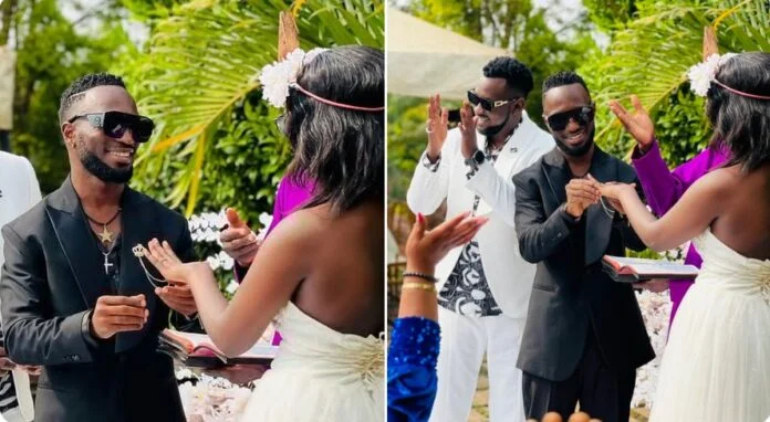 Mikie Wine at the wedding Levixone