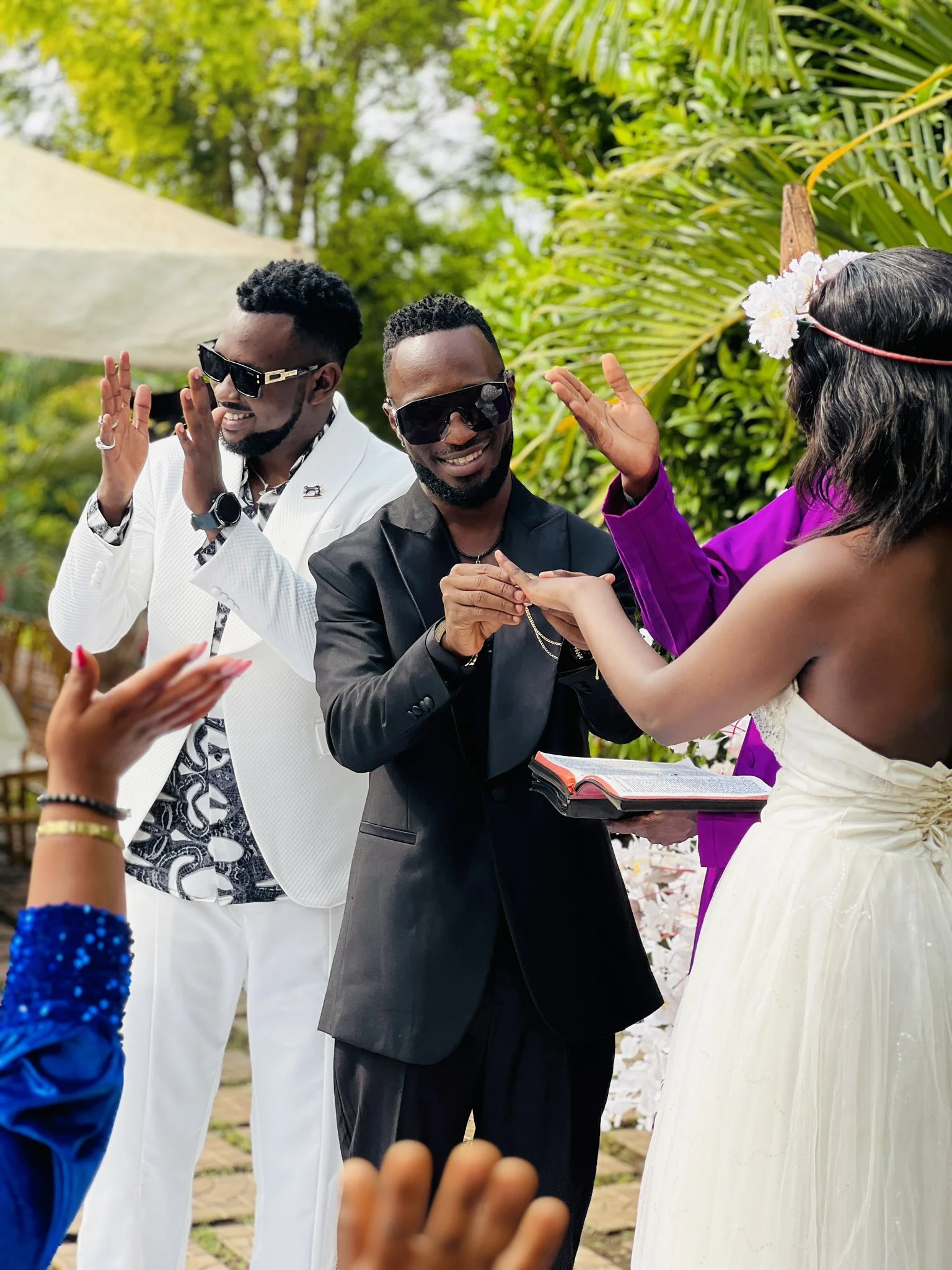 Mikie Wine at the wedding
